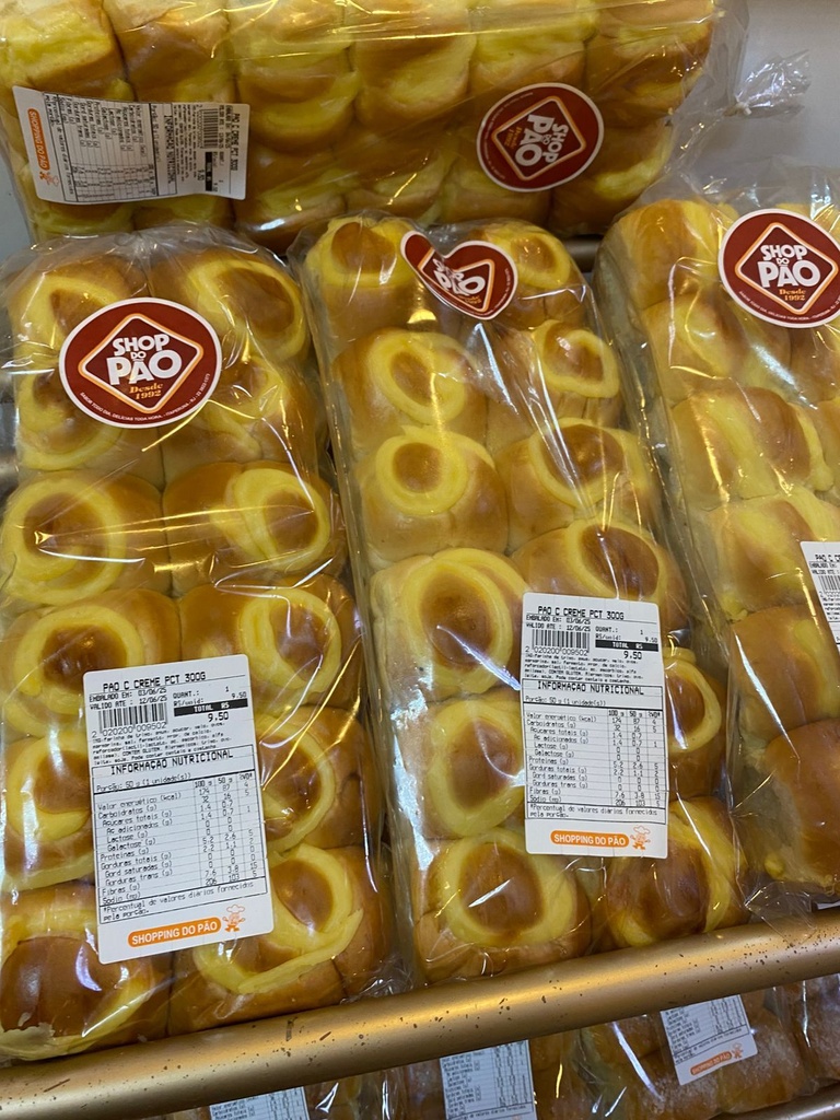 Pão com Creme Pacote 300 g