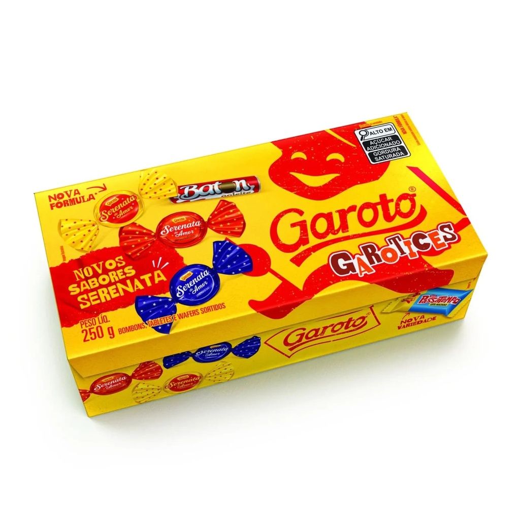 Caixa Bombom Garoto 250 g